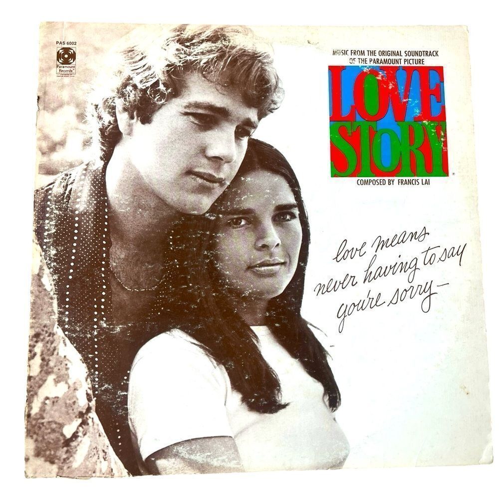 RARE LOVE STORY SOUNDTRACK LP VINYL RECORD FRANCIS LAI 1970 PARAMOUNT 12”